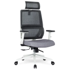 Fotel Biurowy Ergonomiczny Obrotowy NICKI Szary Nowoczesny