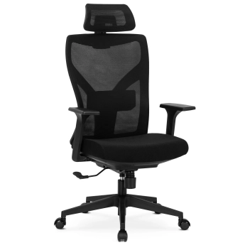 Fotel Biurowy Ergonomiczny Obrotowy SPIRAL Czarny