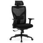 Fotel Biurowy Ergonomiczny Obrotowy SPIRAL Czarny