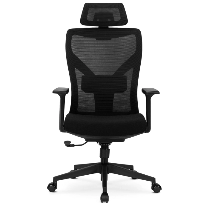 Fotel Biurowy Ergonomiczny Obrotowy SPIRAL Czarny