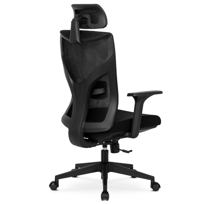 Fotel Biurowy Ergonomiczny Obrotowy SPIRAL Czarny