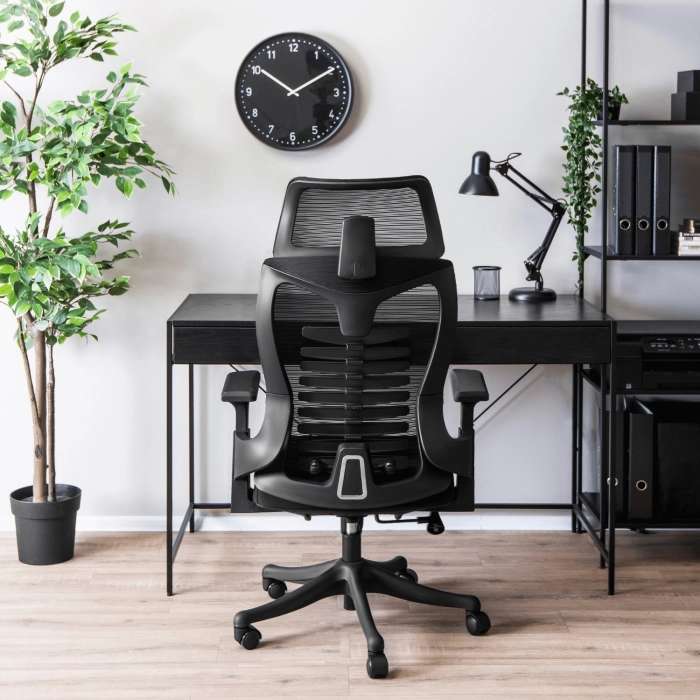 Fotel Obrotowy CARET Ergonomiczny Czarny