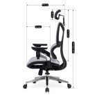 Fotel Obrotowy MARTIN Ergonomiczny Szary