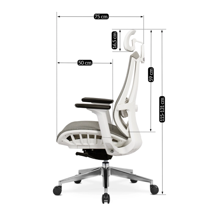 Fotel Obrotowy SKY Ergonomiczny Beżowy