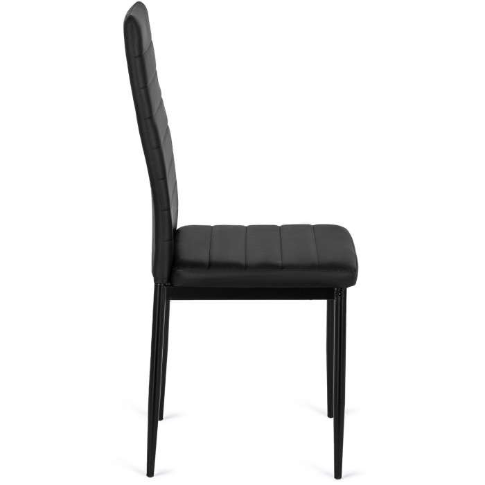 Krzesło NARIS Czarne Ekoskóra