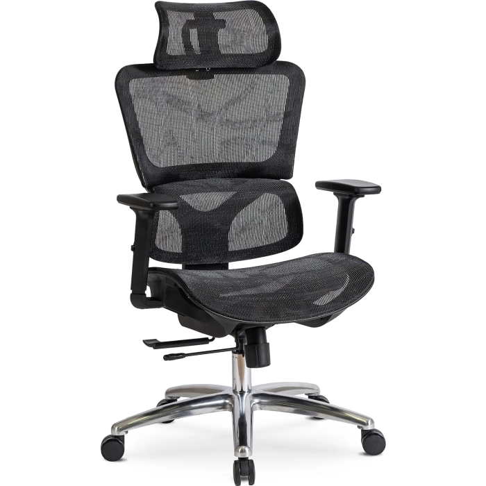 Fotel Obrotowy ROYAL Ergonomiczny Czarny