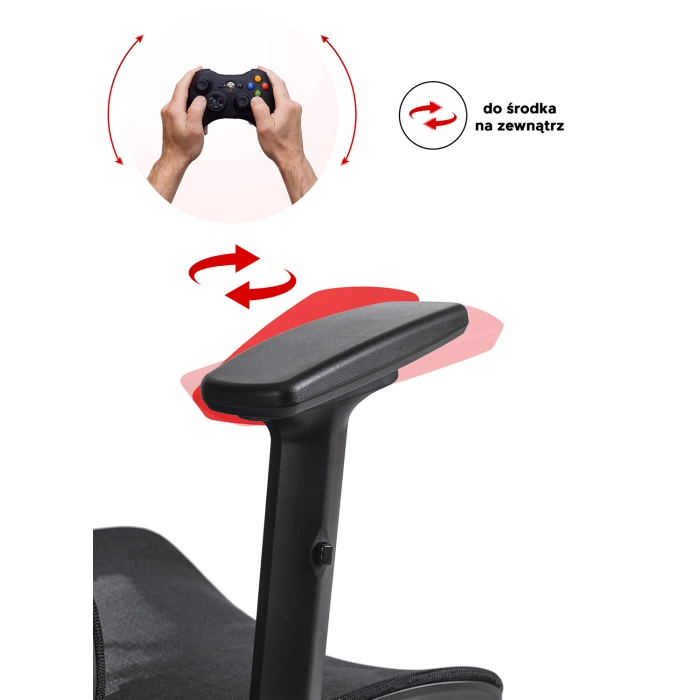 Fotel Obrotowy ROYAL Ergonomiczny Czarny