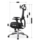 Fotel Obrotowy ROYAL Ergonomiczny Czarny