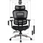 Fotel Obrotowy NINO Ergonomiczny Czarny