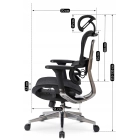 Fotel Obrotowy NINO Ergonomiczny Czarny