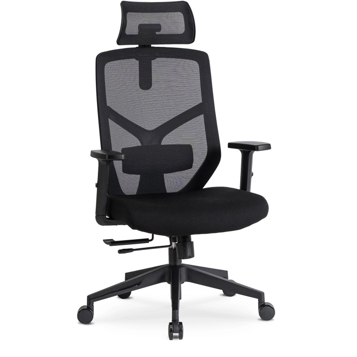 Fotel Obrotowy BENTO Ergonomiczny Czarny