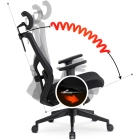 Fotel Obrotowy BENTO Ergonomiczny Czarny