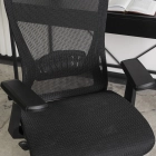 Fotel Obrotowy LITOS Ergonomiczny Czarny
