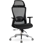 Fotel Obrotowy LITOS Ergonomiczny Czarny