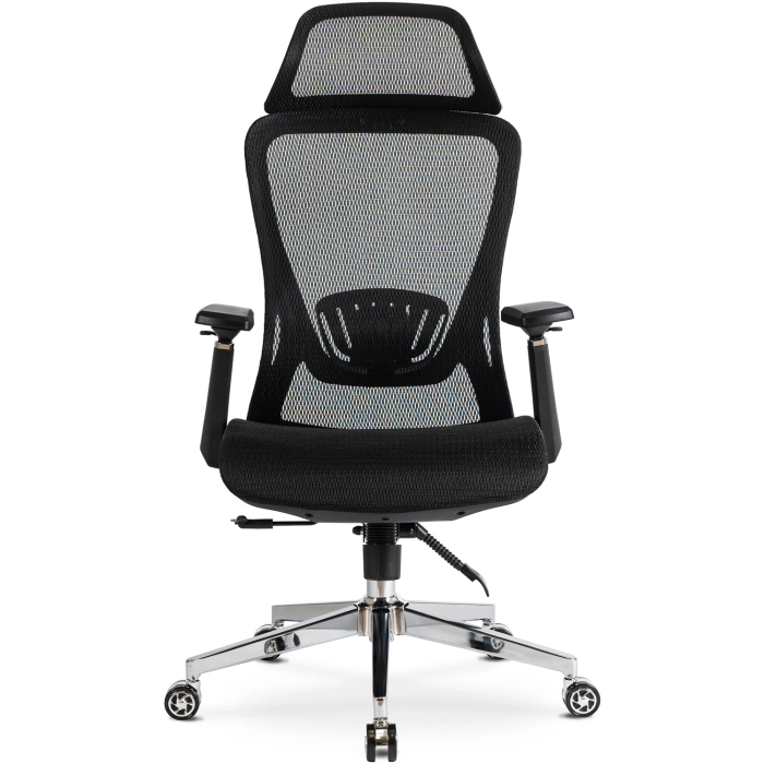 Fotel Obrotowy LITOS Ergonomiczny Czarny