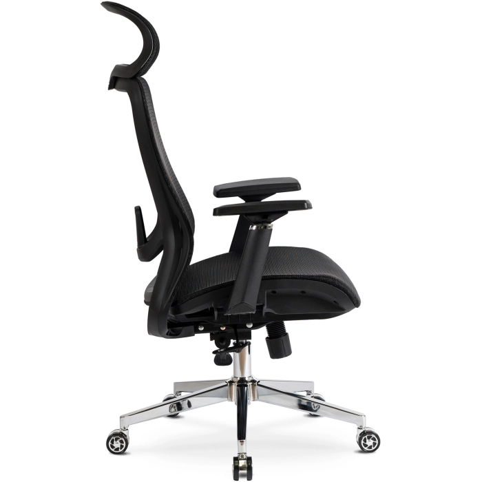 Fotel Obrotowy LITOS Ergonomiczny Czarny