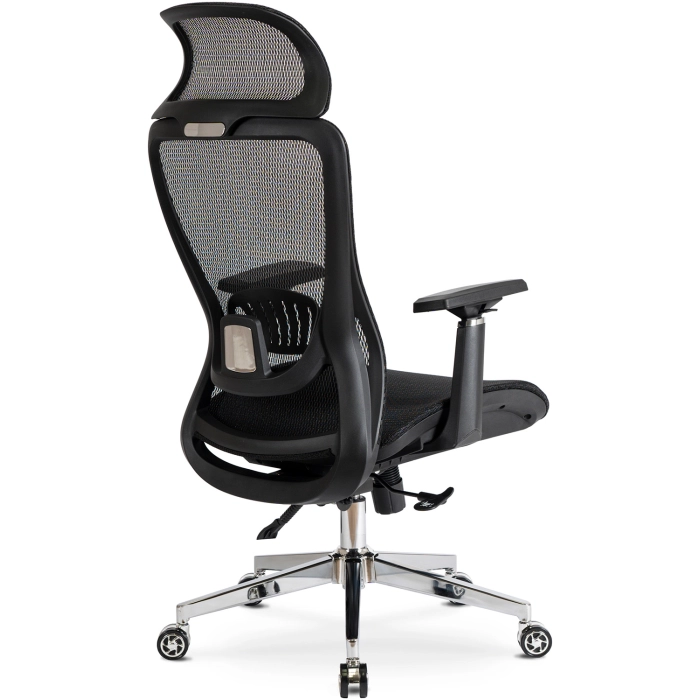Fotel Obrotowy LITOS Ergonomiczny Czarny