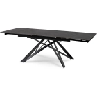 Stół MAXIME Ceramiczny Rozkładany 160-240 cm Czarny Marmur