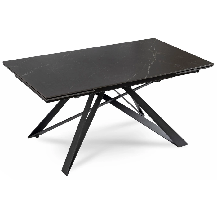 Stół MAXIME Ceramiczny Rozkładany 160-240 cm Czarny Marmur