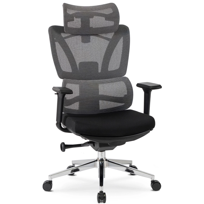 Fotel Obrotowy DELSIN Ergonomiczny Czarny