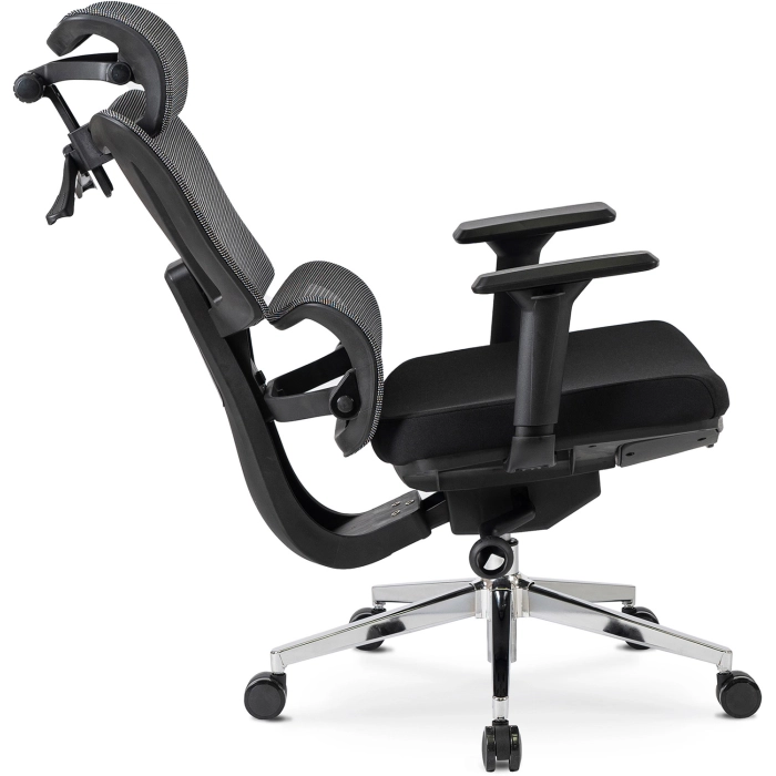 Fotel Obrotowy DELSIN Ergonomiczny Czarny