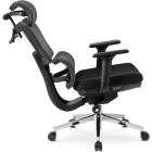 Fotel Obrotowy DELSIN Ergonomiczny Czarny