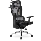 Fotel Obrotowy DELSIN Ergonomiczny Czarny