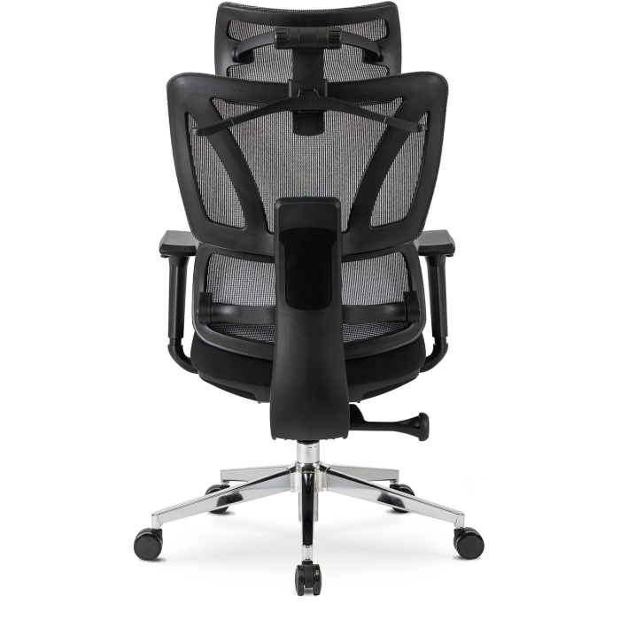 Fotel Obrotowy DELSIN Ergonomiczny Czarny