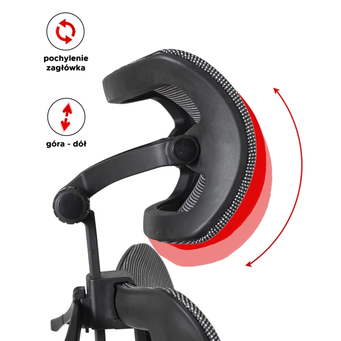 Fotel Obrotowy DELSIN Ergonomiczny Czarny