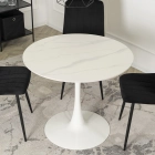 Stół SANDER Ceramiczny 89 cm Biały