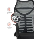 Fotel Obrotowy ACTON Ergonomiczny Czarny