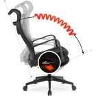 Fotel Obrotowy ACTON Ergonomiczny Czarny