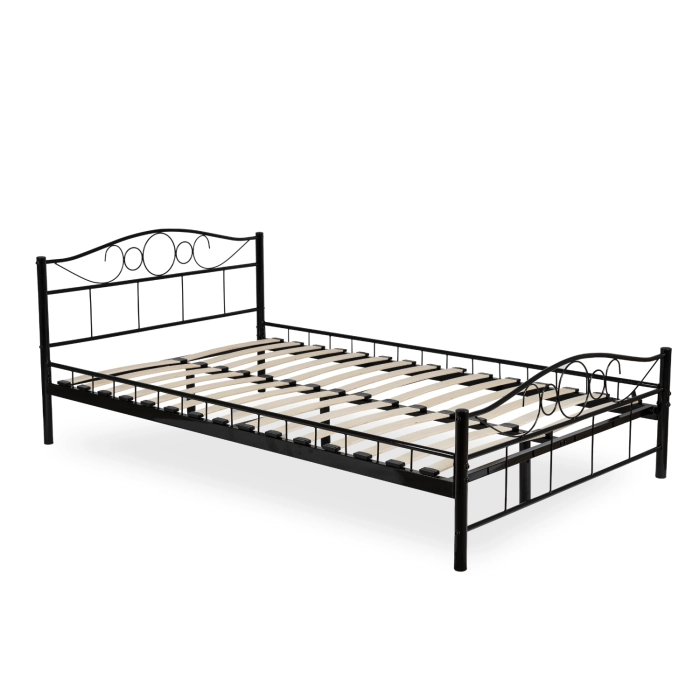 Łóżko Metalowe GRIFFIN 120x200 Czarne