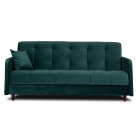 Sofa Rozkładana TIVOLI Zielona Welurowa