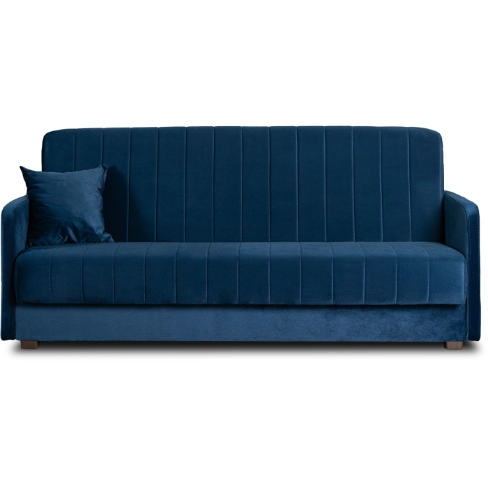 Sofa Rozkładana PORTO Granatowa Welurowa