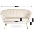 Sofa ZENDAYA Kremowa