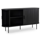 Komoda Dwudrzwiowa Rozsuwana TRISH 140 Czarna