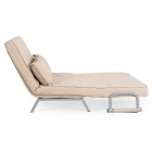 Fotel Rozkładany Dwuosobowy BART 2 Beżowy