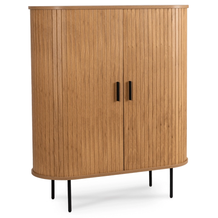 Komoda TRISH 100 cm Dwudrzwiowa Rozsuwana Dąb