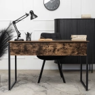Biurko ROSS 120 cm Dąb Rustykalny/Czarny