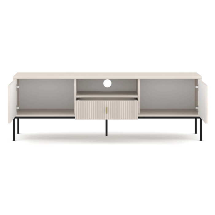 Szafka RTV MARCOS 154 cm Ryflowana Kaszmir