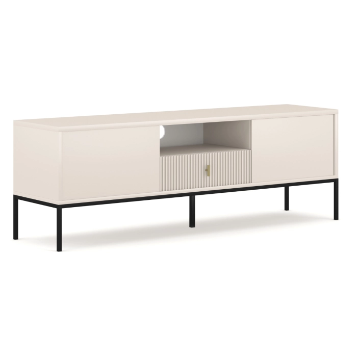 Szafka RTV MARCOS 154 cm Ryflowana Kaszmir