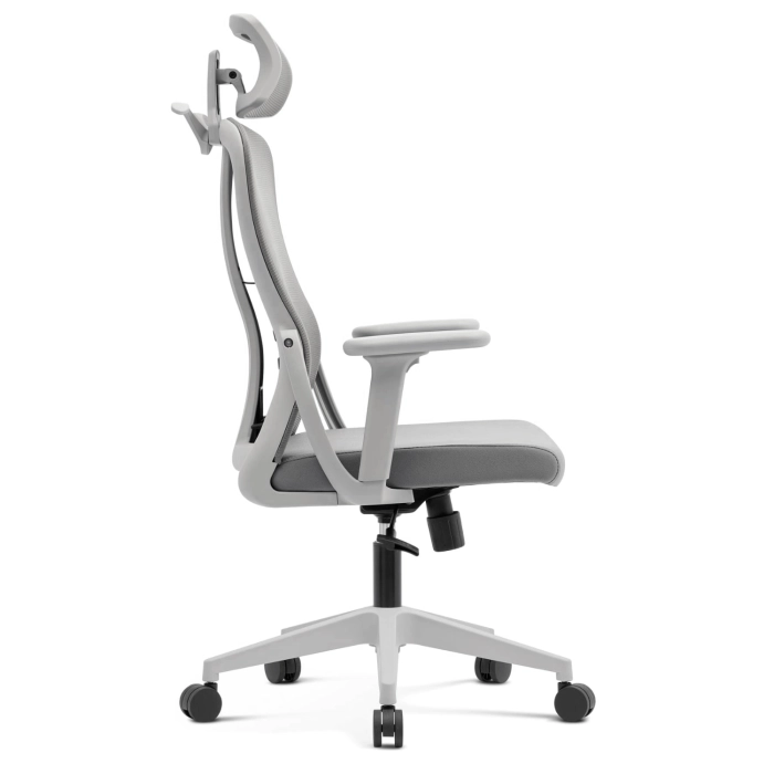 Fotel Obrotowy JULIET Ergonomiczny Szary